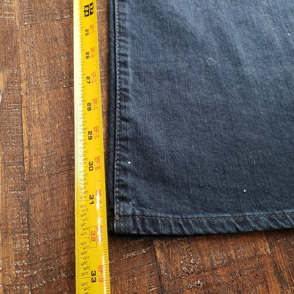 DKNY Madison Jeans Dark Blue Mid Rise Curvy Boot Cut Stretch Y2K Size 8R Blue - Picture 9 of 14